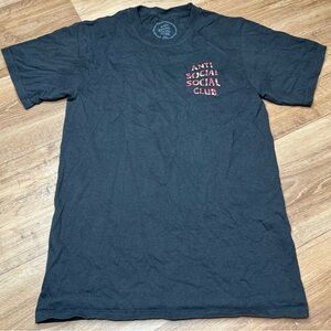 Unisex Antisocial Social Club Logo tshirt  Black Size small